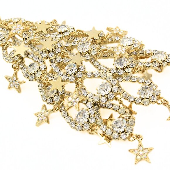 Kirks Folly Limited Edition 114/500 Rhinestones Massive 5" Dangle Brooch - Picture 5 of 9